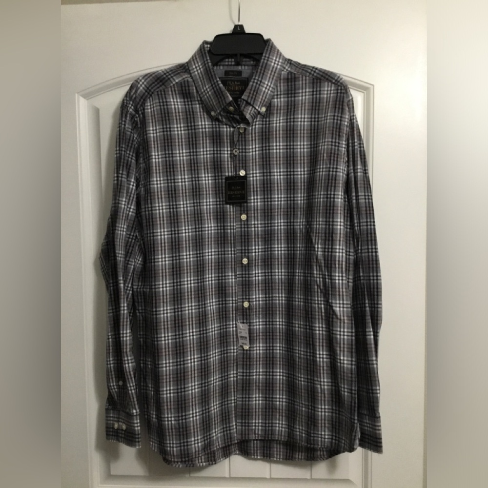 Jos A Bank button down long sleeve size L